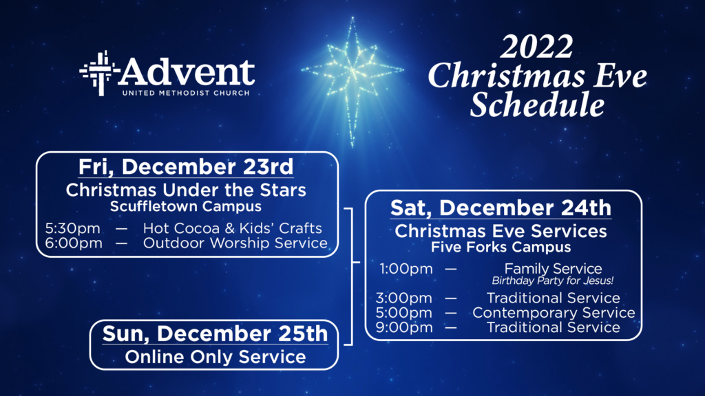 Christmas Eve Worship 5 pm Advent UMC